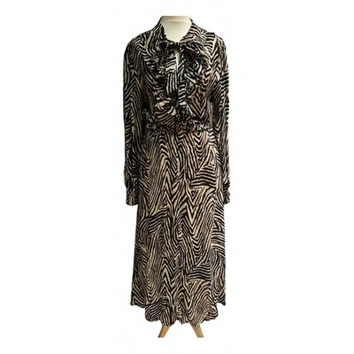 Pre-owned Lily And Lionel Mid-length Dress In Beige