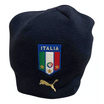 Pre-owned Puma Hat In Blue