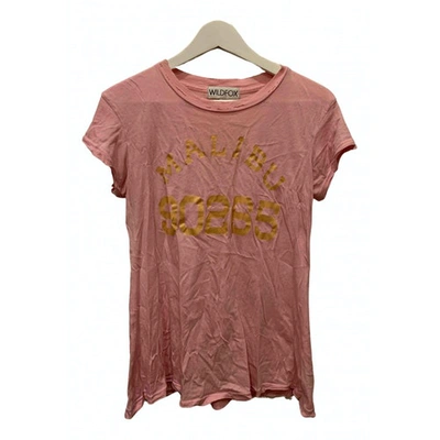 Pre-owned Wildfox Pink Cotton Top