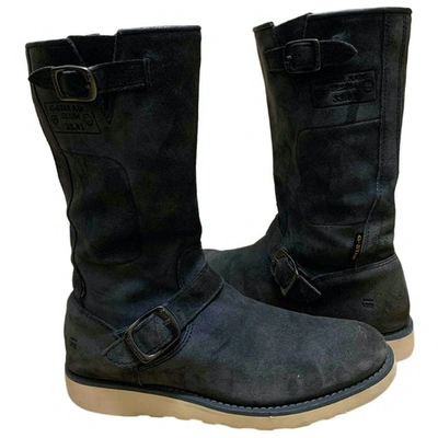 Pre-owned G-star Raw Ankle Boots In Grey