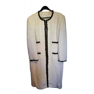 Pre-owned Escada Coat In White