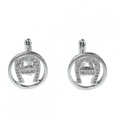 Pre-owned Aigner Cufflinks In Silver