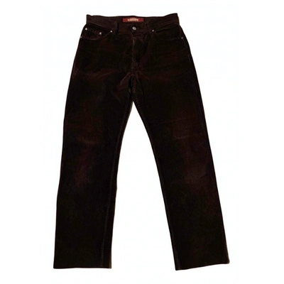 Pre-owned Carrera Brown Cotton Trousers