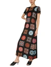 La Doublej Swing Floral-print Silk Maxi Dress In Multicolor