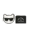 KARL LAGERFELD CHOUPETTE PURSE SET