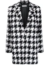 PHILOSOPHY DI LORENZO SERAFINI HOUNDSTOOTH SINGLE-BREASTED COAT