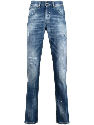 Dondup Distressed-effect Jeans In Blue