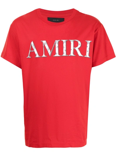 Amiri 红色 Bandana T 恤 In Red