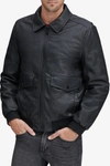 ANDREW MARC WESTERLY FAUX LEATHER BOMBER JACKET,694414164375