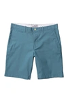 Original Penguin Bedford 9" Stretch Cotton Shorts In Storm Blue