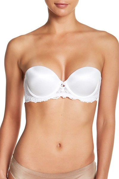 Felina Caress Strapless Push-up Bra In White