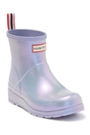 Hunter Original Short Nebula Play Rain Boot In Pulpprple