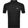 FRED PERRY FRED PERRY BUTTON DOWN COLLAR POLO T SHIRT BLACK