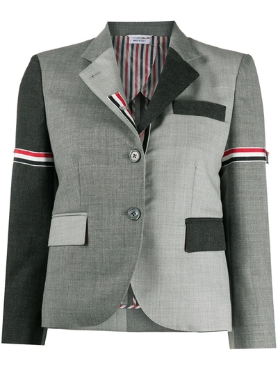 Thom Browne Gray Fun-mix Blazer In Grey