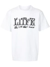 SACAI SPLICED SLOGAN-PRINT COTTON T-SHIRT