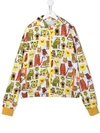 Stella Mccartney Big Cat-print Recycled-polyester Jacket In White