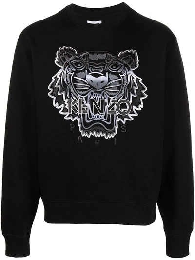 Kenzo Kampus Tiger Sweatshirt In Black