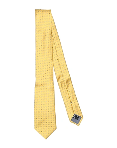 Giorgio Armani Ties & Bow Ties In Yellow