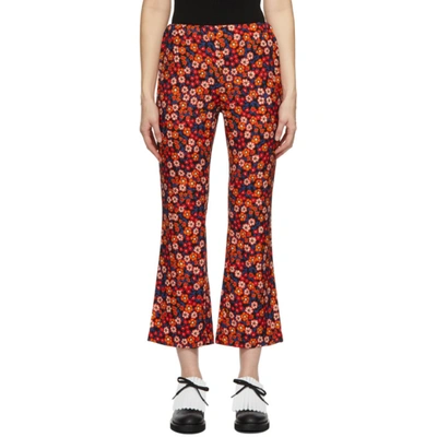 Marni 多色 Pop Garden Print 睡裤 In Red