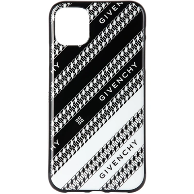 Givenchy Black & White Chain Iphone 11 Case In 004 Black/w