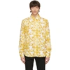 VERSACE JEANS COUTURE WHITE & GOLD LOGO BAROQUE PRINT SHIRT