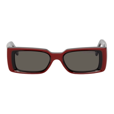 Cutler And Gross Red & Black 1368 Sunglasses In Red/black