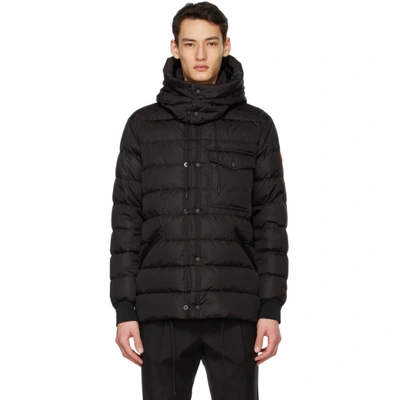 Moncler Exclusive Born To Protect Gaite Recycled Nylon Snap Front Hd Padded Jacket In Black