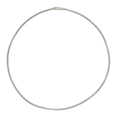 Tom Wood Silver Curb M Necklace