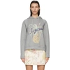 SEE BY CHLOÉ GREY LOGO GRAPHIC HOODIE
