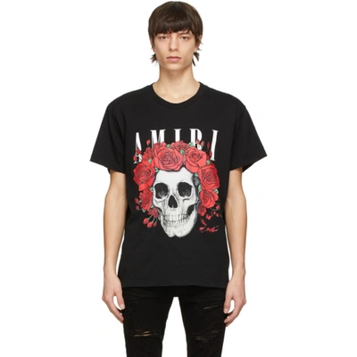 Amiri Grateful Dead Skull-print Cotton T-shirt In Black,red,white