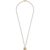 FENDI GOLD AND SILVER 'FOREVER FENDI' NECKLACE