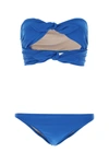 ADRIANA DEGREAS ELECTRIC BLUE STRETCH NYLON BIKINI ND ADRIANA DEGREAS DONNA S