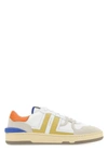 Lanvin White & Yellow Mesh Clay Low Sneakers