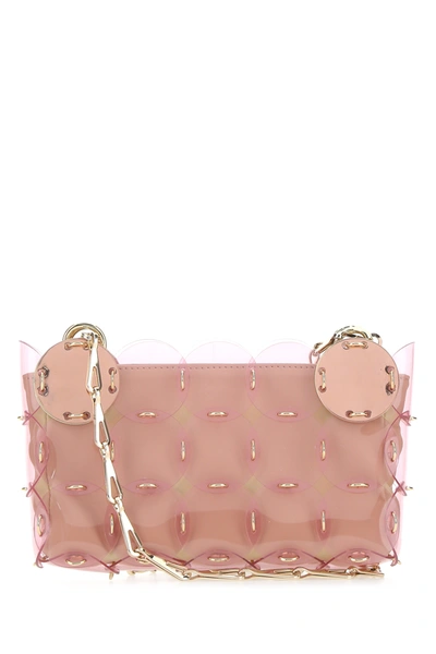 Paco Rabanne Pink Pvc Nano Sparkle Shoulder Bag Pink  Donna Tu