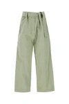 Moncler Genius 2 Moncler 1952 Cotton And Linen Cropped Pants In Green