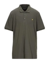 Lyle & Scott Polo Shirts In Military Green