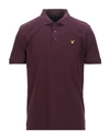 Lyle & Scott Polo Shirts In Maroon