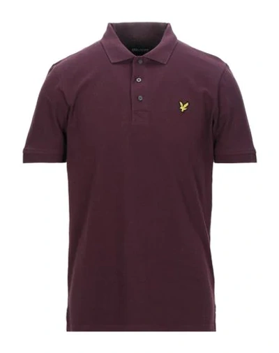 Lyle & Scott Polo Shirts In Maroon
