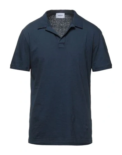 Dondup Polo Shirts In Slate Blue