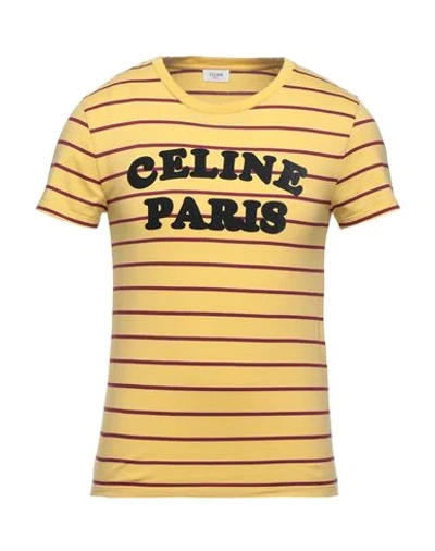 Celine T-shirts In Yellow