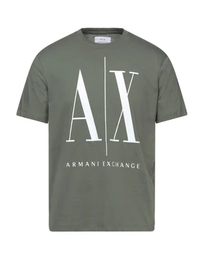 Armani Exchange T-shirts In Military Green