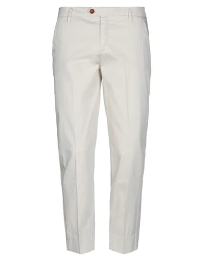 BONHEUR BONHEUR WOMAN PANTS WHITE SIZE 27 COTTON, ELASTANE,13534325MR 19