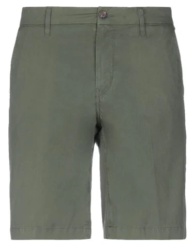 Re-hash Bermudas In Military Green