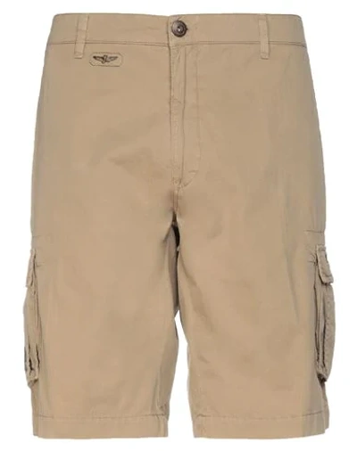 Aeronautica Militare Shorts & Bermuda Shorts In Sand