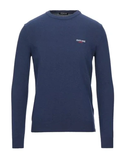 Roberto Cavalli Sport Sweaters In Blue