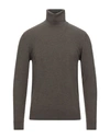 Alpha Studio Turtlenecks In Military Green