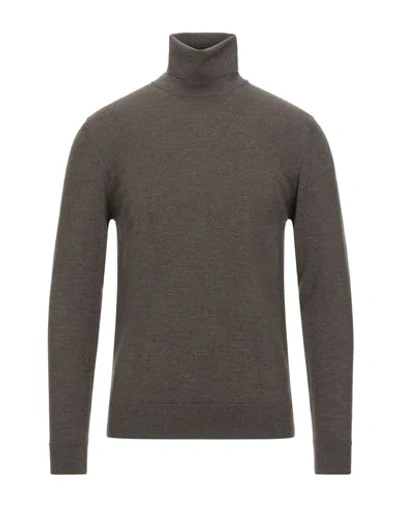 Alpha Studio Turtlenecks In Military Green