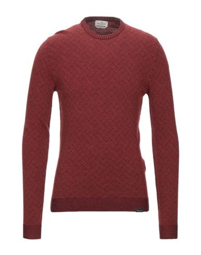 Brooksfield Sweaters In Red