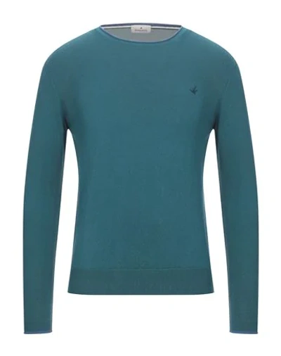 Brooksfield Sweaters In Deep Jade