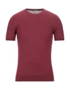 Tagliatore Sweaters In Maroon